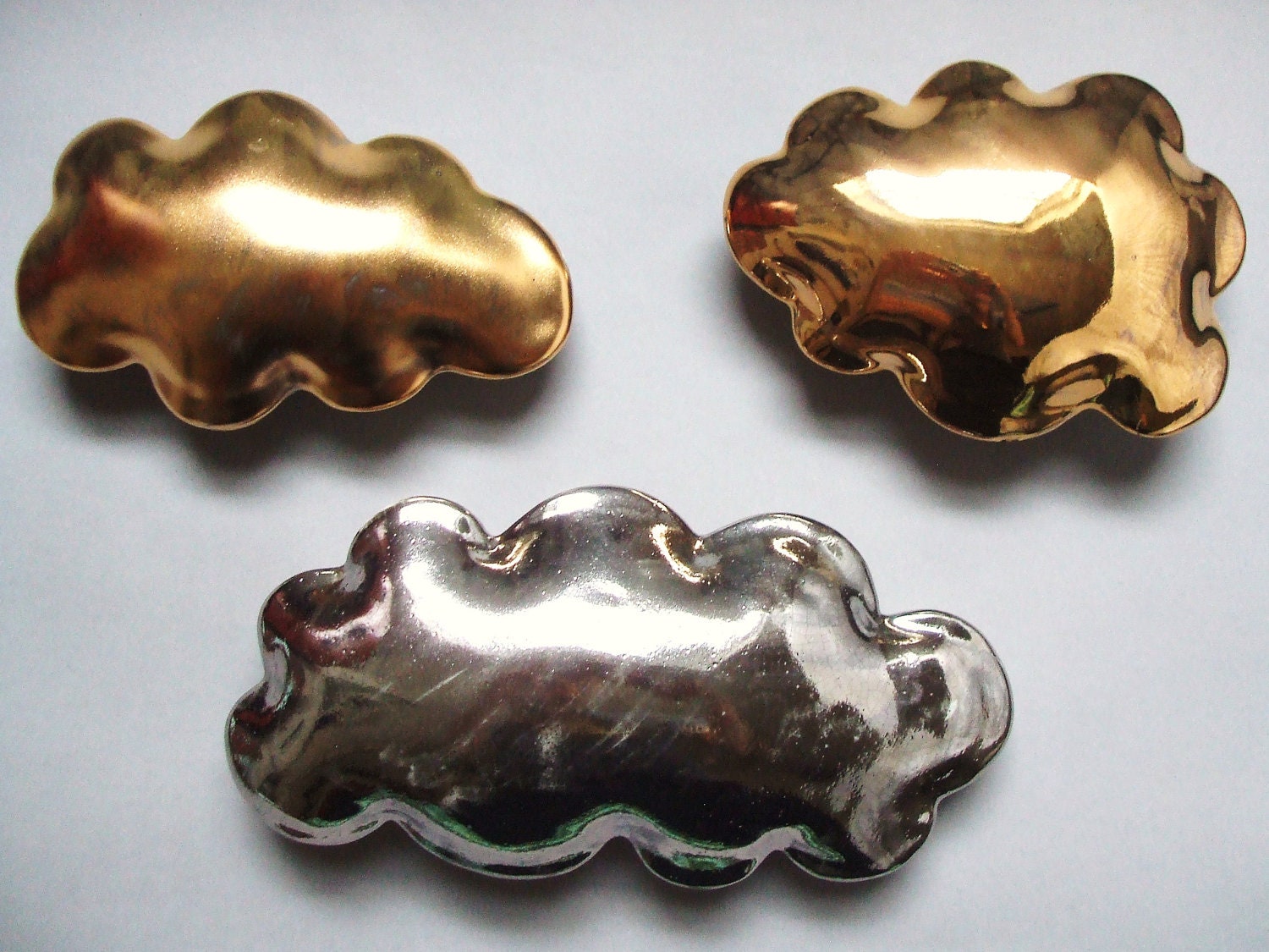 Matte Golden cloud - porcelain wall cloud pillow
