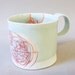 porcelain tea cup with translucent bottom