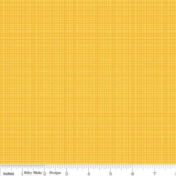 Puppy Park Crosshatch Yellow - Clearance 1/2 Yard