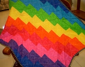 Quilt-Rainbow Baby/lap- Rainbow Blocks