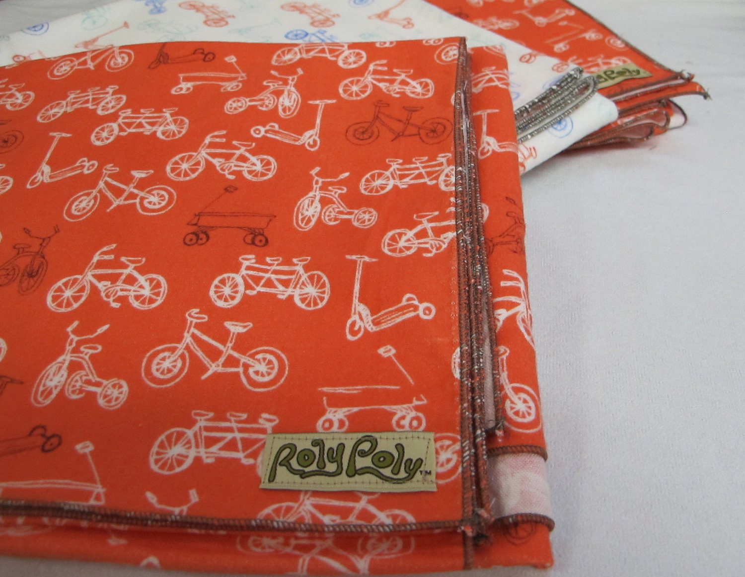 3 Cotton Flannel Receiving Blankets