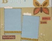 premade scrapbook  alphabet pages