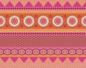 Notting Hill by Joel Dewberry, Banded Bliss in tangerine, 1 yard