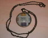 Mixed Cassette Tape Necklace Yellow White Blue