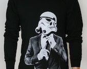 Smart Trooper - Mens / Unisex Long Sleeve t-shirt ( Star Wars long sleeve Stormtrooper )