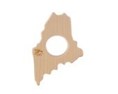 Wood Teether Maine State wooden toy natural baby toy