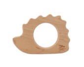 Wood Teether Hedgehog wooden toy natural baby toy
