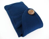 Navy iPhone 5 Cover Handmade Vintage Fabric iSockit