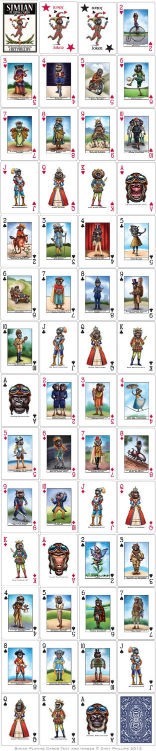 Simian Playing Card Set