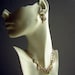 Vintage 50s AB Rhinestone Demi Parure - Earrings & Necklace - Large Lovely Juliana Cocktail Set