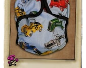 Vintage styled retro pedal cars boys Diaper Cover from MamaSan and Miso Punk