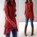 Face - layered woolen tunic dress (Y1221)