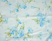 Vintage Sheet Fat Quarter - blue morning glories