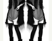 25 OFF SALE BABOOSHKA Thigh High Leather Look and Nude Panel Leggings