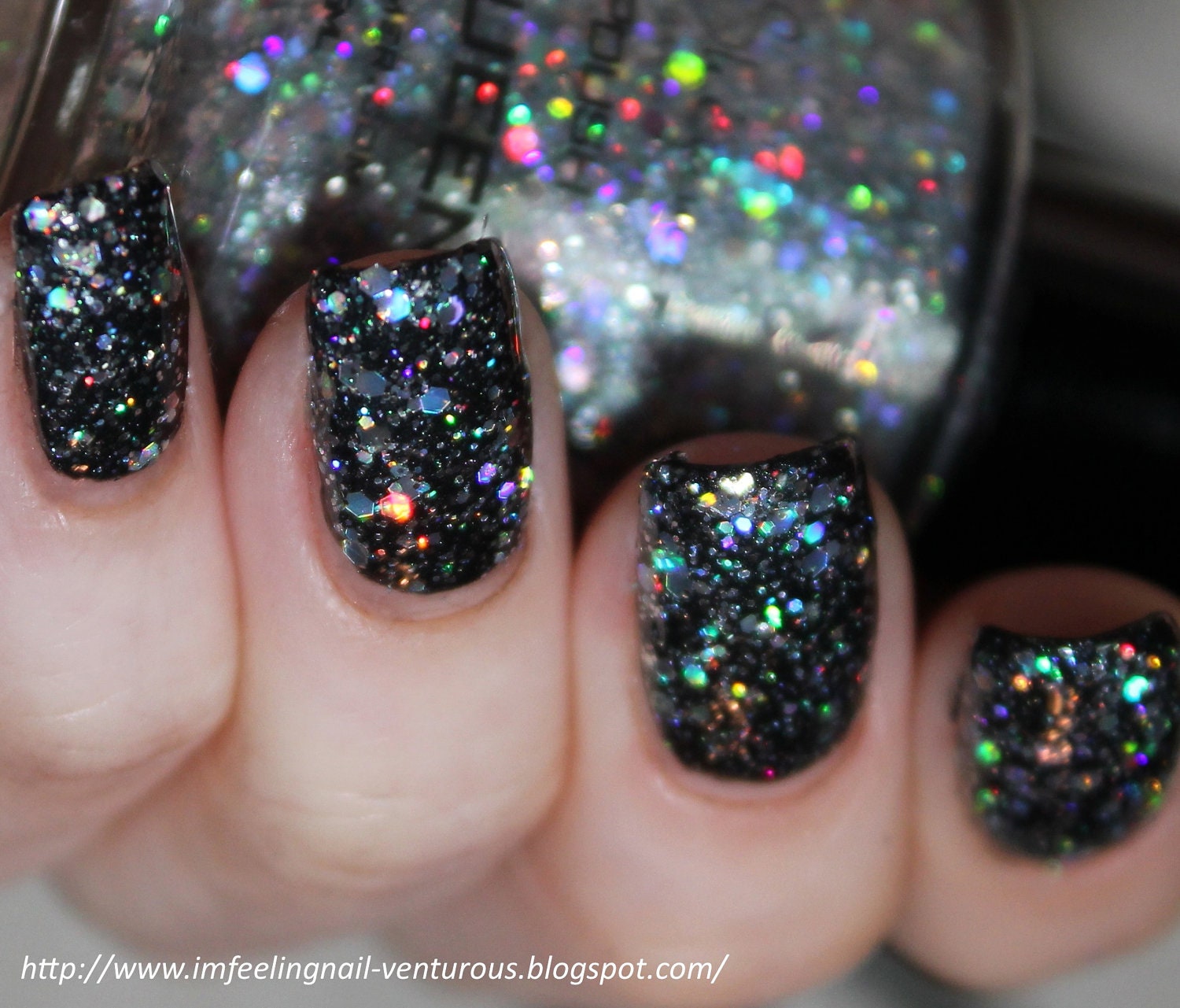 Ice Queen Nail Polish - Holographic Glitter Nail Color - 0.5 oz Full Sized Bottle