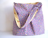 Diaper Bag/Hobo Bag - Large - Adjustable Strap -Key fob - 6 pockets