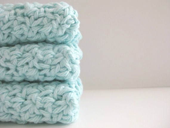 cotton crochet washcloth/face scrubbies AND you can pick the colors