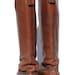 Vintage Mocha Brown GOKEYS Leather Strap Riding Boots size: 6.5