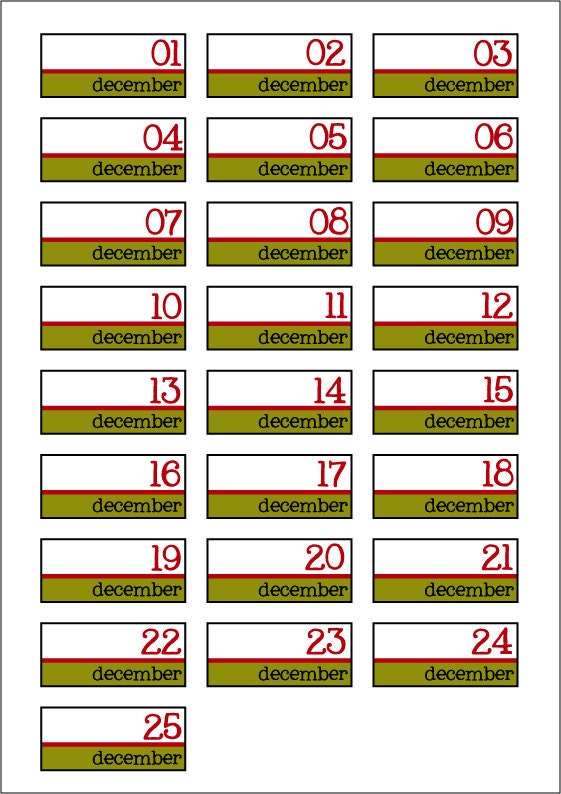 Christmas House Labels