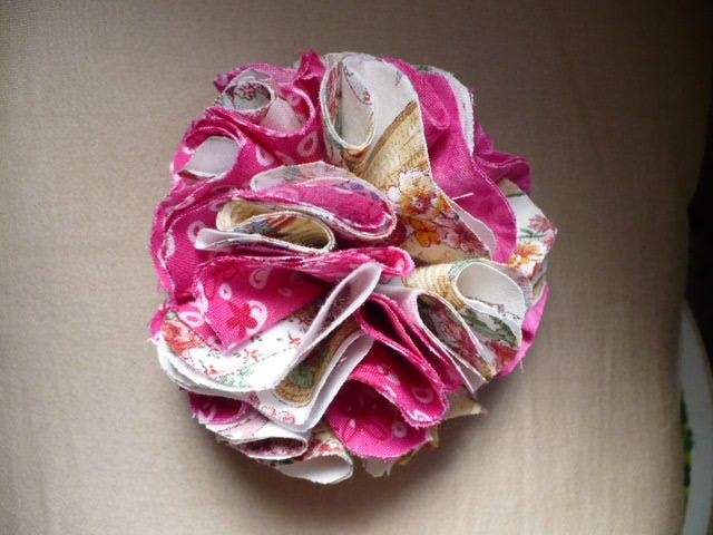 Flower Brooch - Cake Topper - Hat Pin