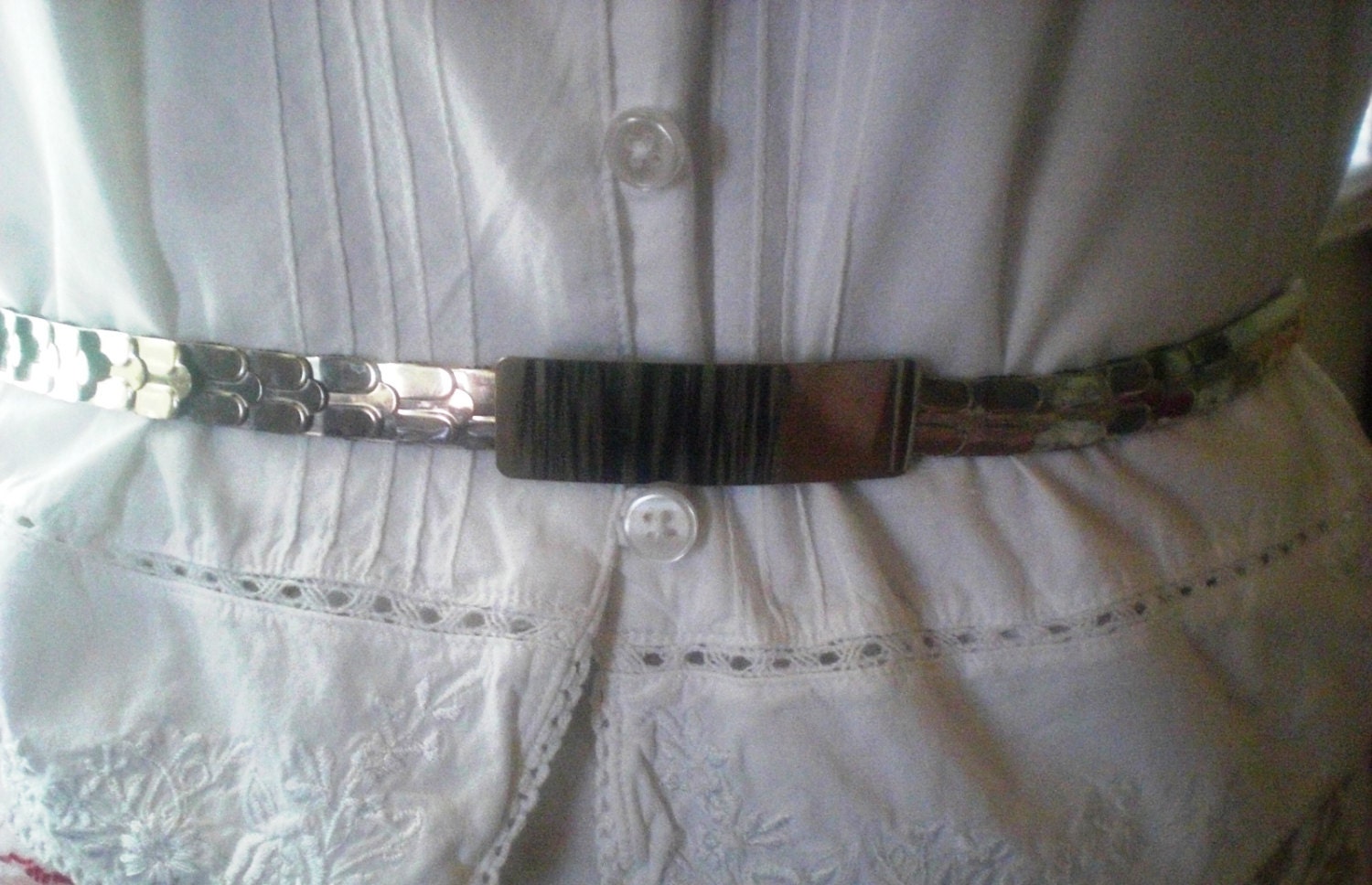 Metal Dragon Scales Stretch Belt