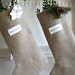 Personalized Burlap Stocking
