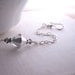 Silver Metallic bracelet with vintage Swarovski comet argent crystal