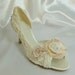 Lacey Rose ...  has a shabby chic hand made rosette to adorn the toes