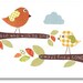 Baby Room Nursery Art, Children Decor, nursery wall art, kids room decor, nursery birds, kids birds, Tweet Tweet 8x10 print