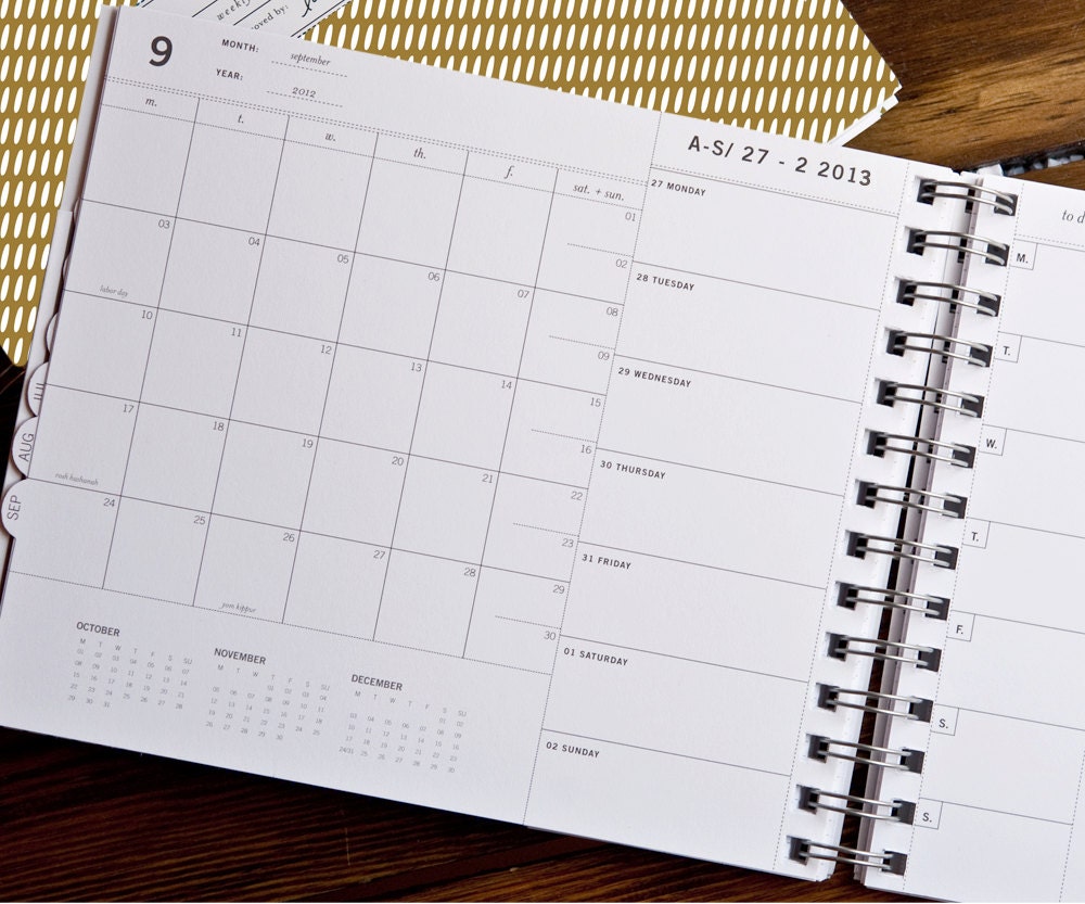 2013 Laurel Denise Planner metallic gold