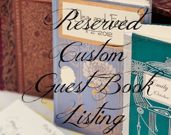 Expedited Custom Wedding Guest Book Order from Binding Bee