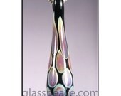 SALE - Lampwork Focal Bead Glass Pendant teardrop necklace - handmade Glass Peace glass jewelry (2771)