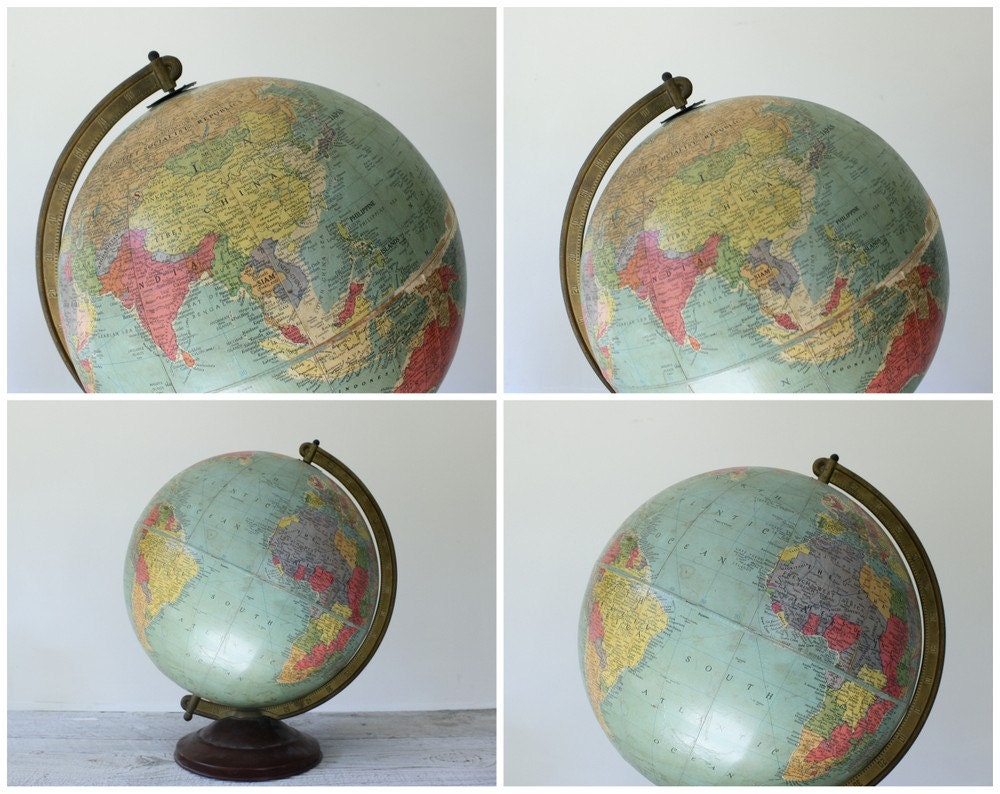 Vintage  Outdated Globe