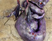 Dragon Sculpture, Azar the Dragon with burning red eyes