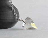 Crystal Heart Necklace - Valentine's Jewelry