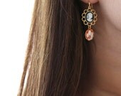 Zoe Floral Crush - Dangle Earrings 18kt