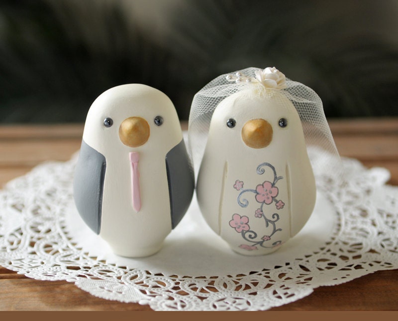 Wedding Cake Topper - Love Bird Cake Topper - Medium