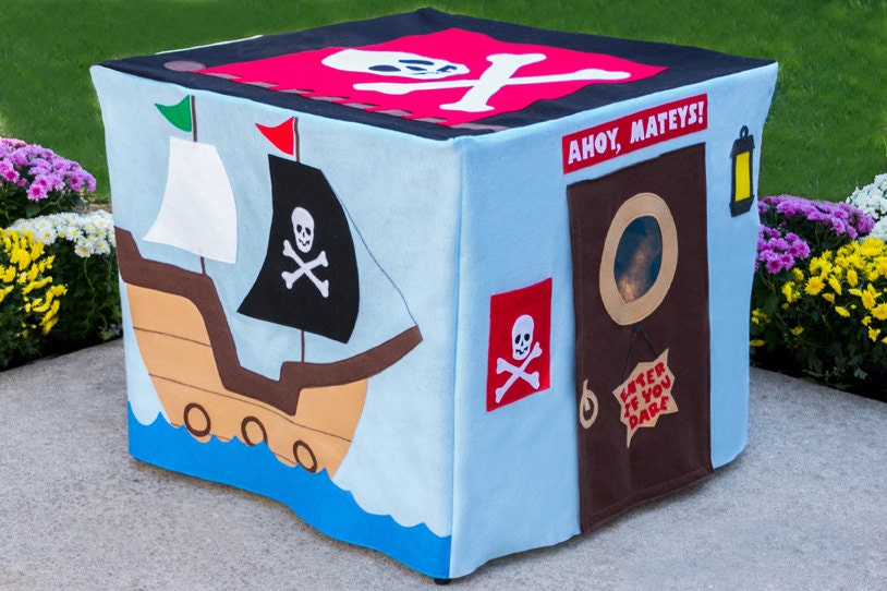 Immediate Shipping Pirate Adventure Card Table Playhouse, Fits 34" Card Table