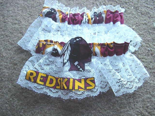 Washington Redskins Football NFL  Bridal Wedding Keepsake Prom Garter set One to keep and one to throw