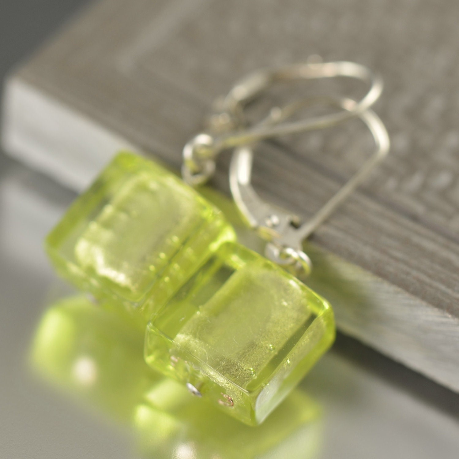 flat square earrings