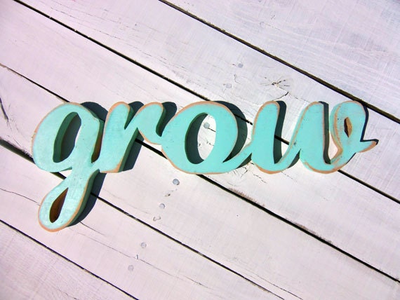 Wood Words - GROW