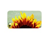 New iphone 5, 4, 4s, Plastic case "Sunflower"