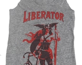 Women's Bicycle Tank Top, The Liberator, in Heather Grey - S, M, L, XL