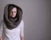 chunky infinity cowl scarf shawl hood / the vancouver / barley