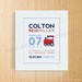 Custom Birth Announcement Print - TRAIN Wall Art