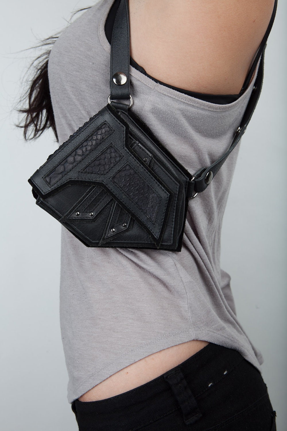 black stealth double holster