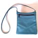 Teal Green Leather Purse Handbag - Rectangular Cross Body Style