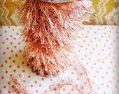 Copper and Malt Jewel tinsel cording trim - novelty, dainty, garland, sparkle, glitter, luxe wedding, holiday, craft, supply - 15 yds