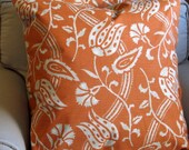 TANGERINE GARDEN Euro Shams  PAIR 26x26