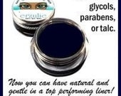 On Sale All Natural Mineral Gel Eyeliner in DARKSTAR BLUE  Naturagel(tm)   Organic Ingredients  Easy to Use